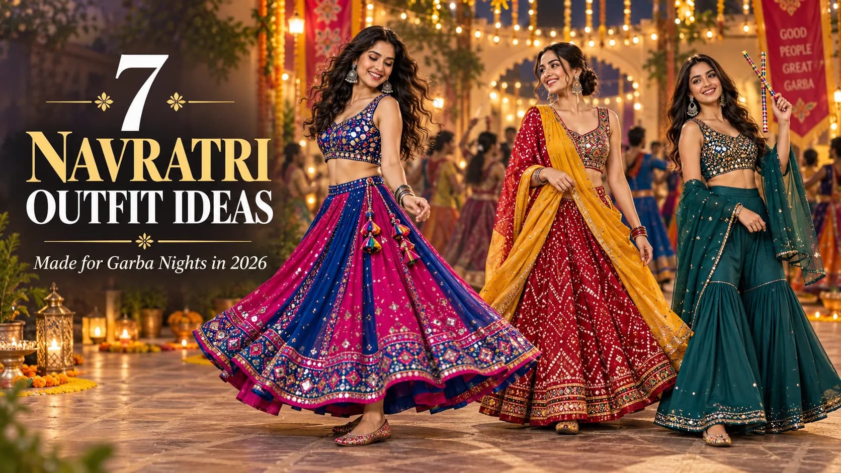 7 Navratri Outfit Ideas for Women 2026 That Are Made for Garba Nights