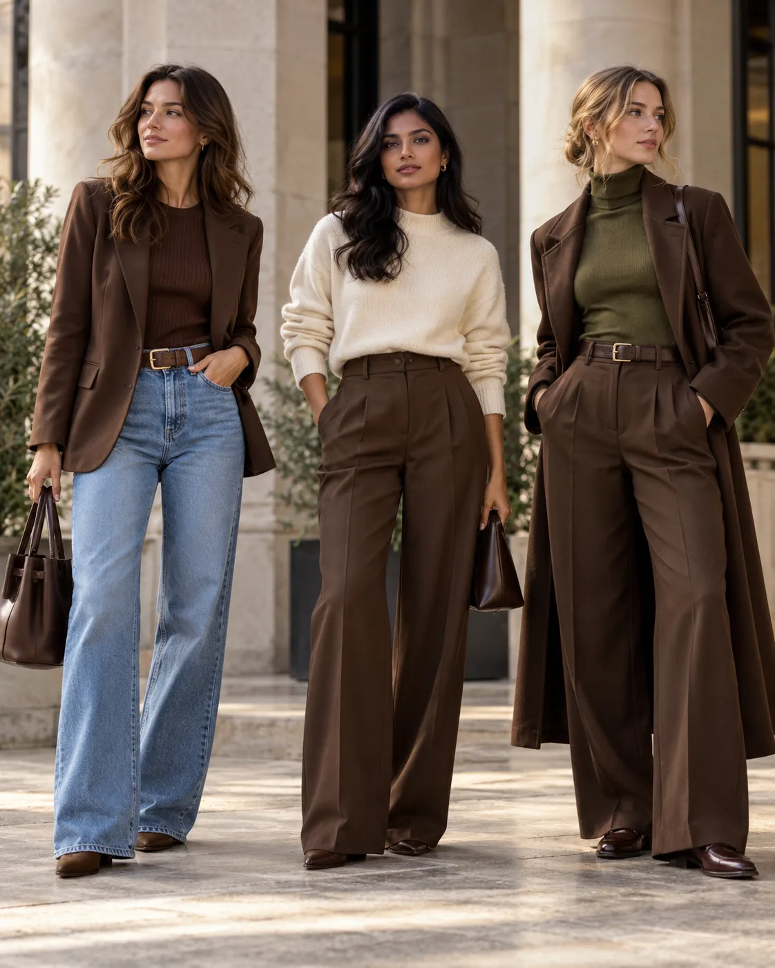 Brown + Cool vs Warm Colours
