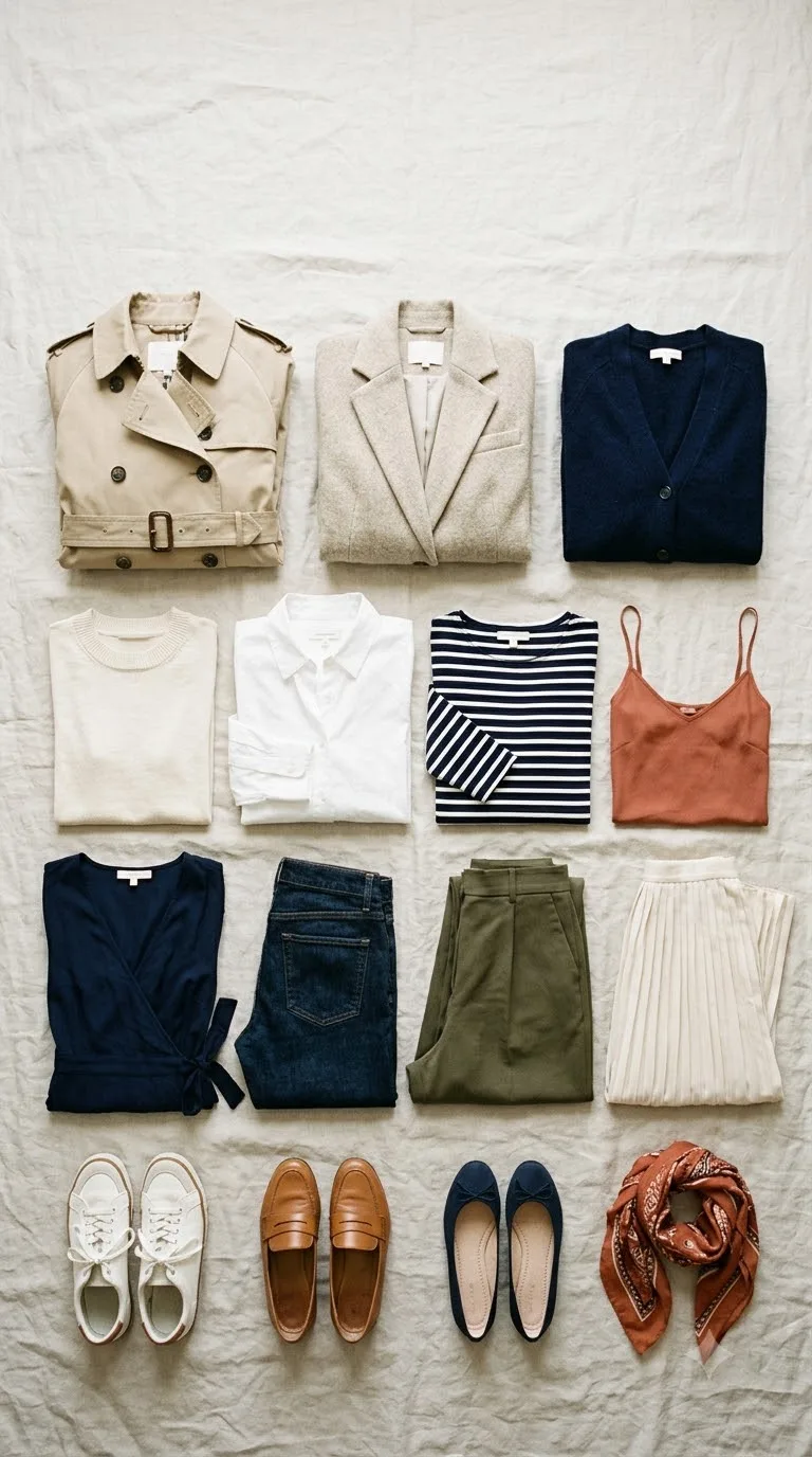Full capsule flat lay