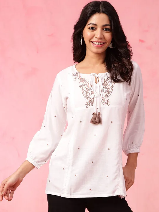 three-Quarter Sleeve Kurti
