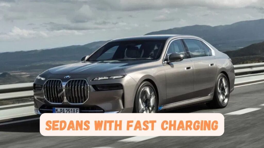 luxury electric sedans with fast charging