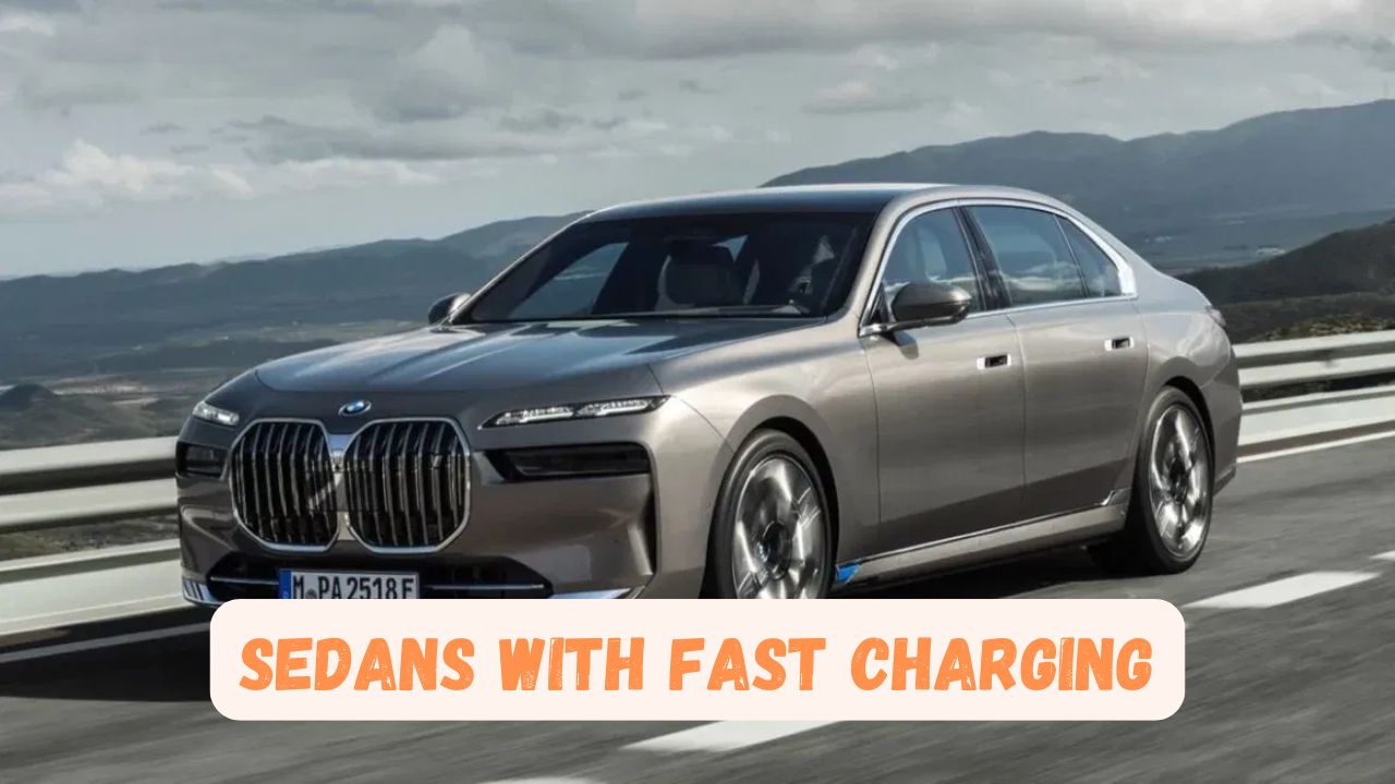 luxury electric sedans with fast charging
