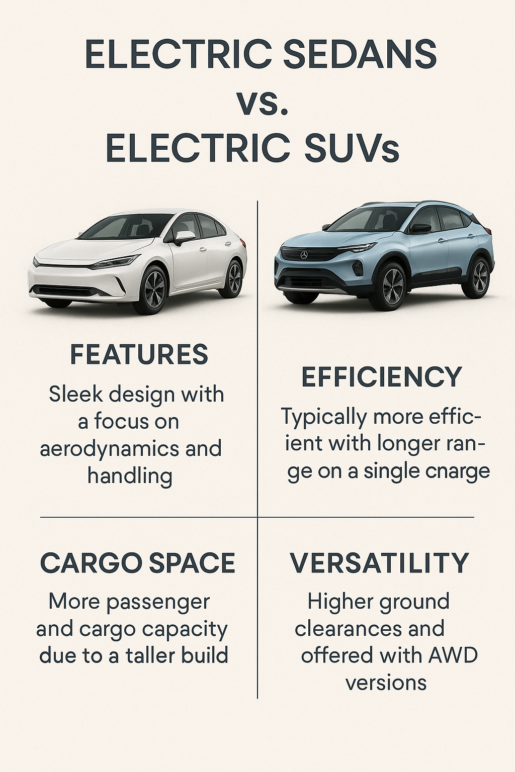 Electric suv vs electric sedan